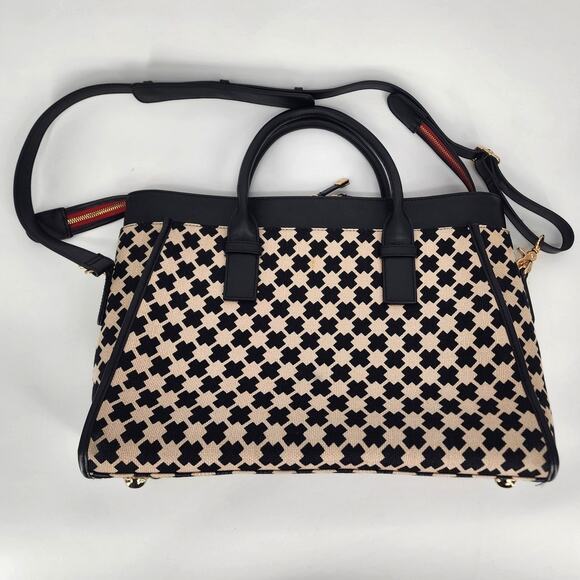 Spartina 449 Daufuskie Island Linen and Leather Weekender Bag - Picture 9 of 16